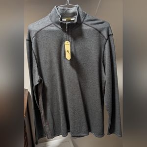 Tommy Bahama Brand New Charcoal, Reversible Quarter Zip